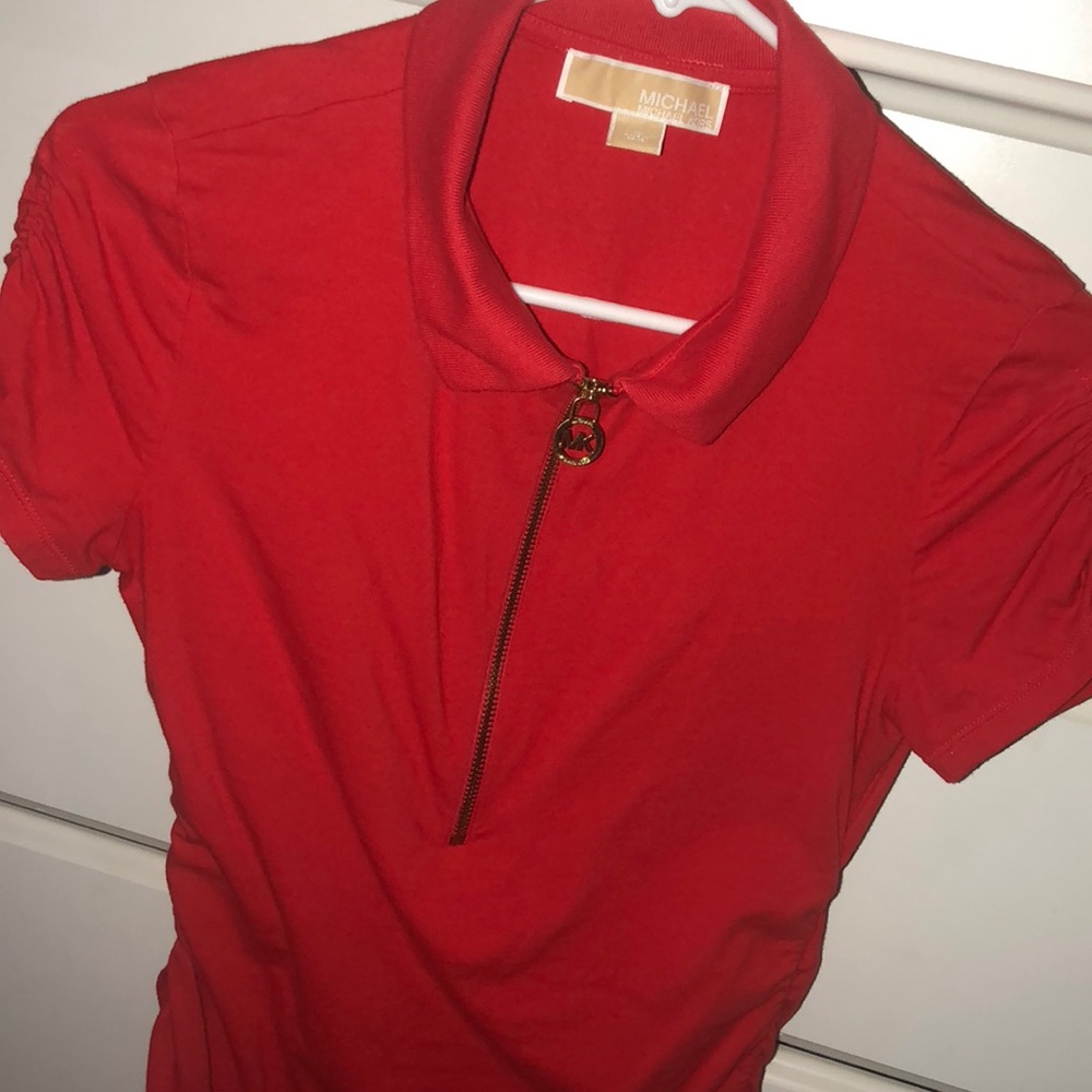 Red MK polo